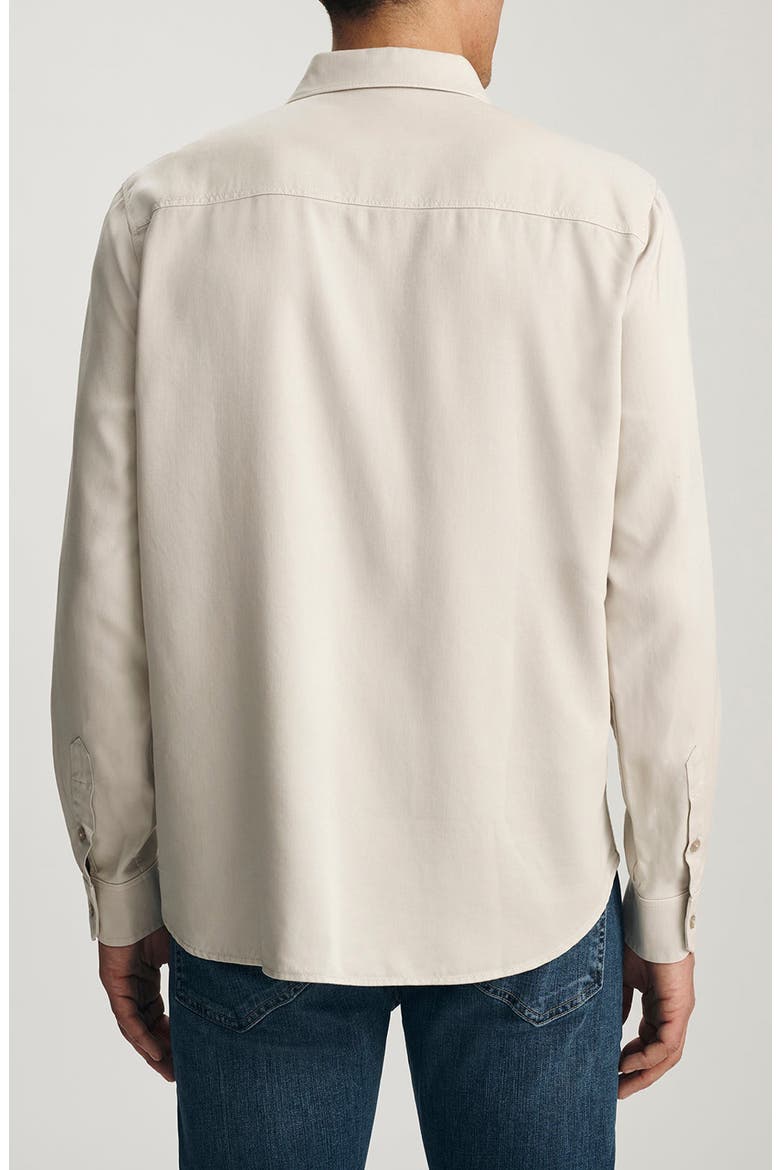 Regular Fit Button-Up Shirt, Alternate, color, SILVER BIRCH