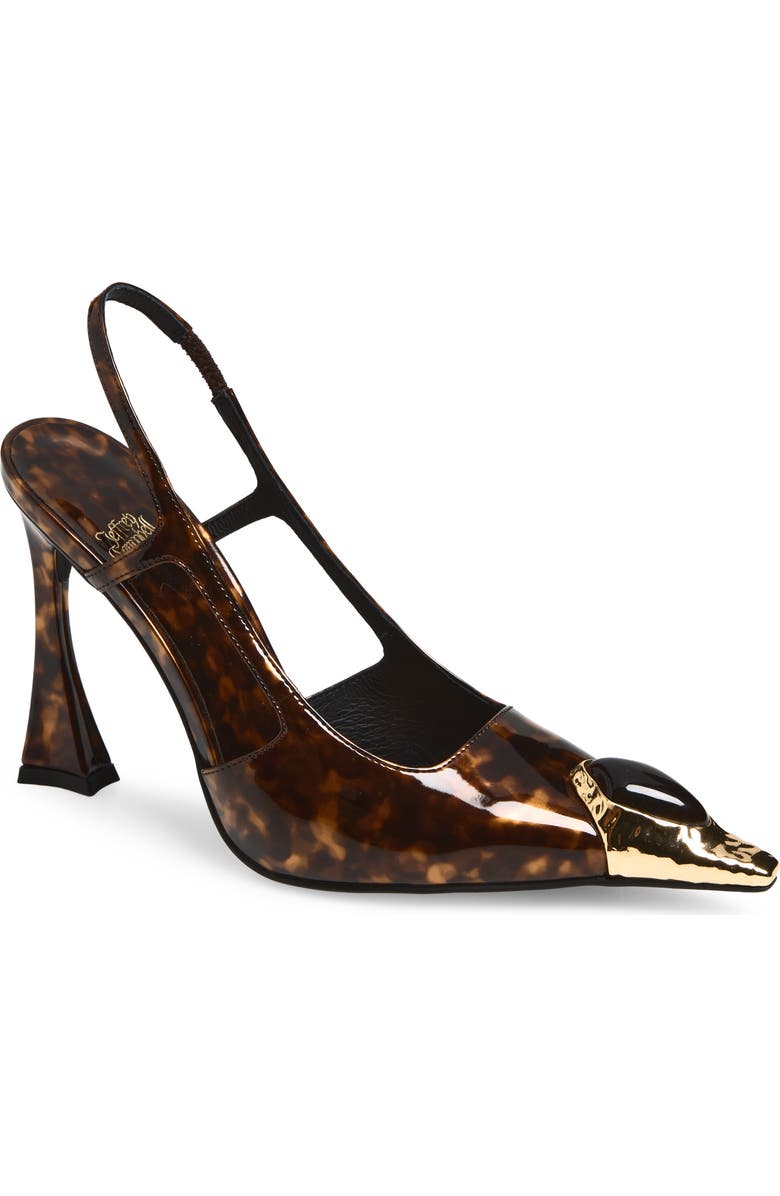 Jeffrey Campbell Sorcerer Pointed Toe Slingback Pump, Main, color, Tortoise Combo