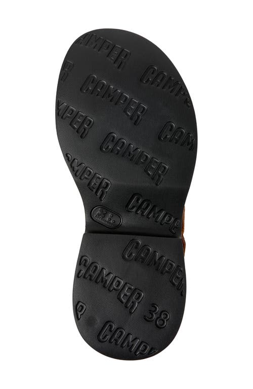 Camper Tasha Platform Sandal In Medium Brown