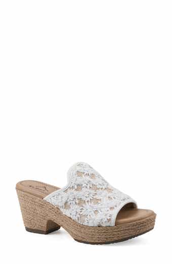 CLIFFS BY WHITE MOUNTAIN Bizzie Platform Wedge Espadrille Sandal