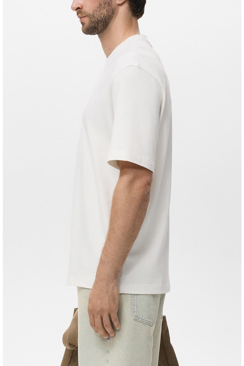 Relaxed Fit Solid Cotton T-Shirt, Alternate, color, OFF WHITE