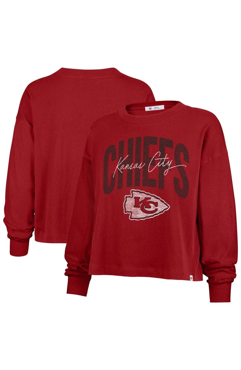 '47 Women's '47 Red Kansas City Chiefs Plus Size Muse Sydney Long Sleeve T-Shirt, Alternate, color, Red