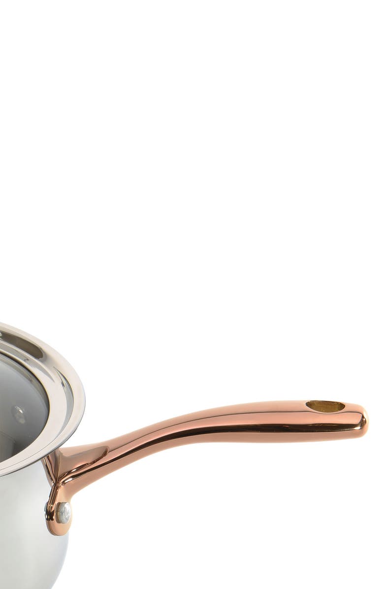 BergHOFF INTERNATIONAL Ouro Gold Stainless Steel 6.25" Saucepan, Alternate, color, Silver