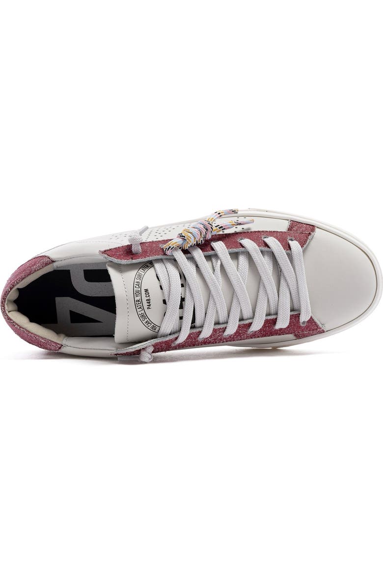 P448 Jack Sneaker, Alternate, color, White Fuchsia