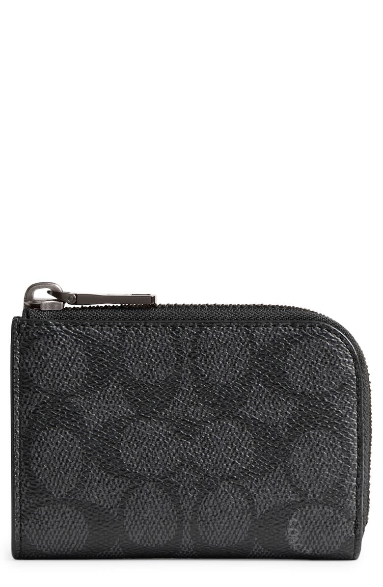 COACH Logo Monogram Coated Canvas Wallet, Main, color, 