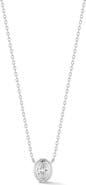 GLAZE JEWELRY Oval Cut Cubic Zirconia Pendant Necklace