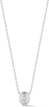 GLAZE JEWELRY Oval Cut Cubic Zirconia Pendant Necklace