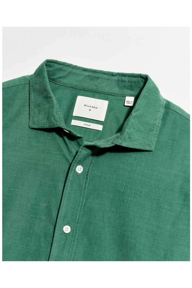 Cedar Corduroy Button-Up Shirt, Alternate, color, DARK FOREST