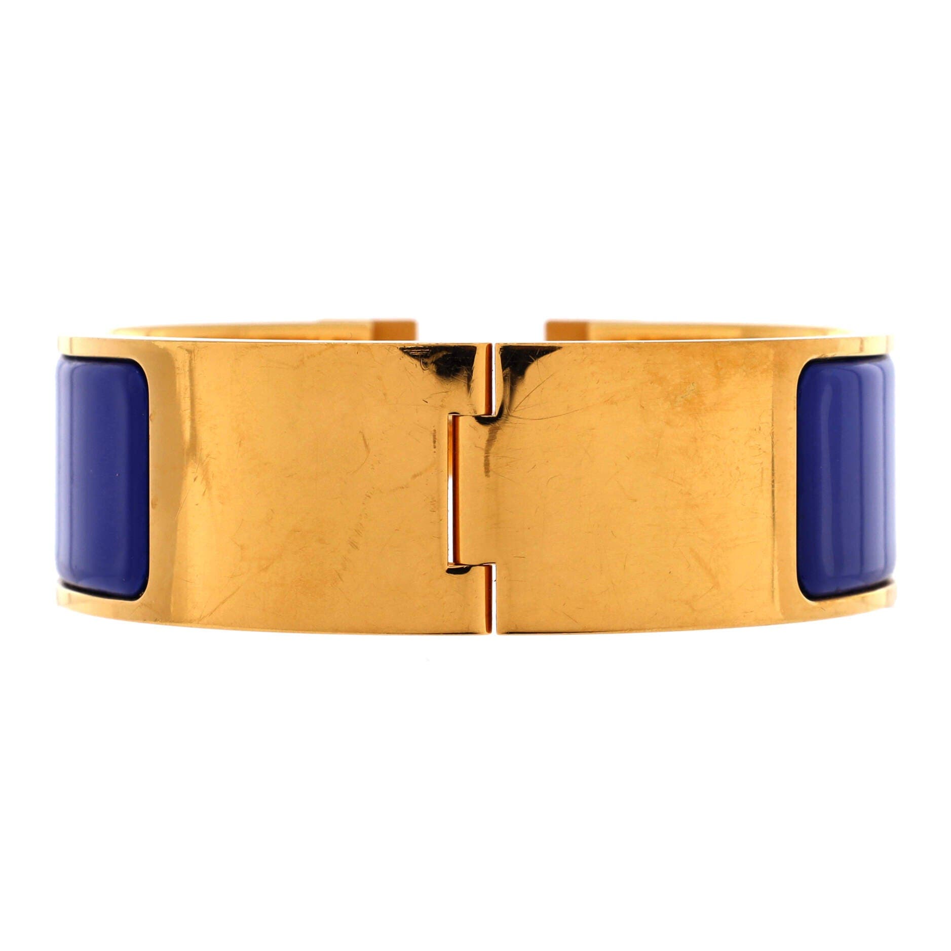 Clic H Bracelet Enamel Wide, Alternate, color, Blue