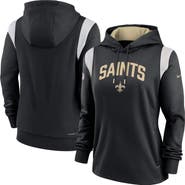 Nike Women's Nike Black New Orleans Saints Sideline Stack Performance Pullover Hoodie