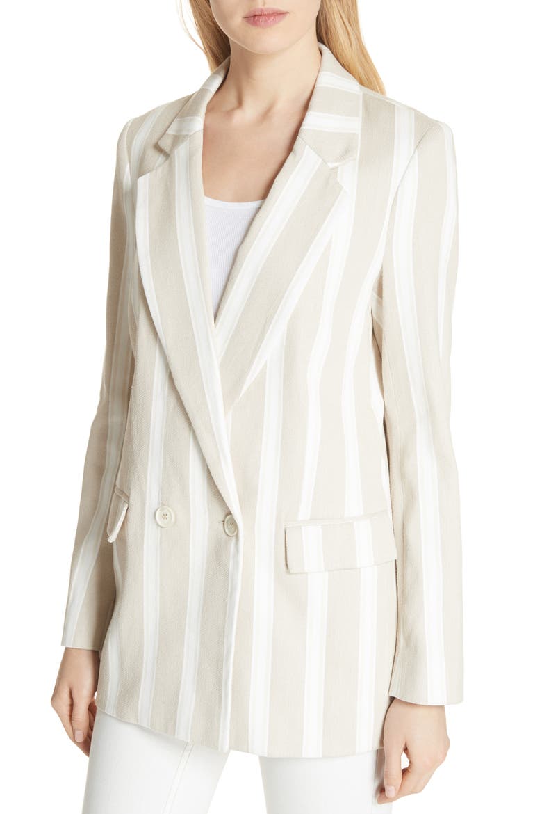 Uptown Girl Blazer, Alternate, color, IVORY COMB