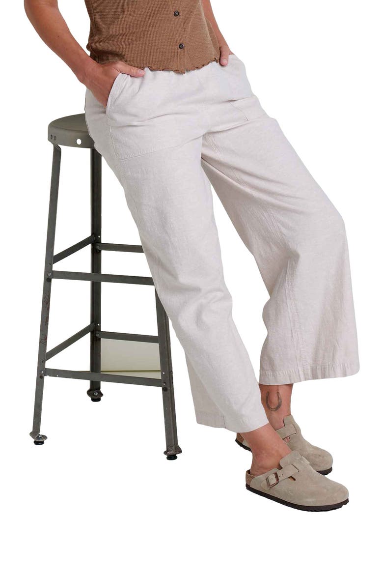 Women's Taj Hemp Wide Leg Pant, Alternate, color, Oatmeal