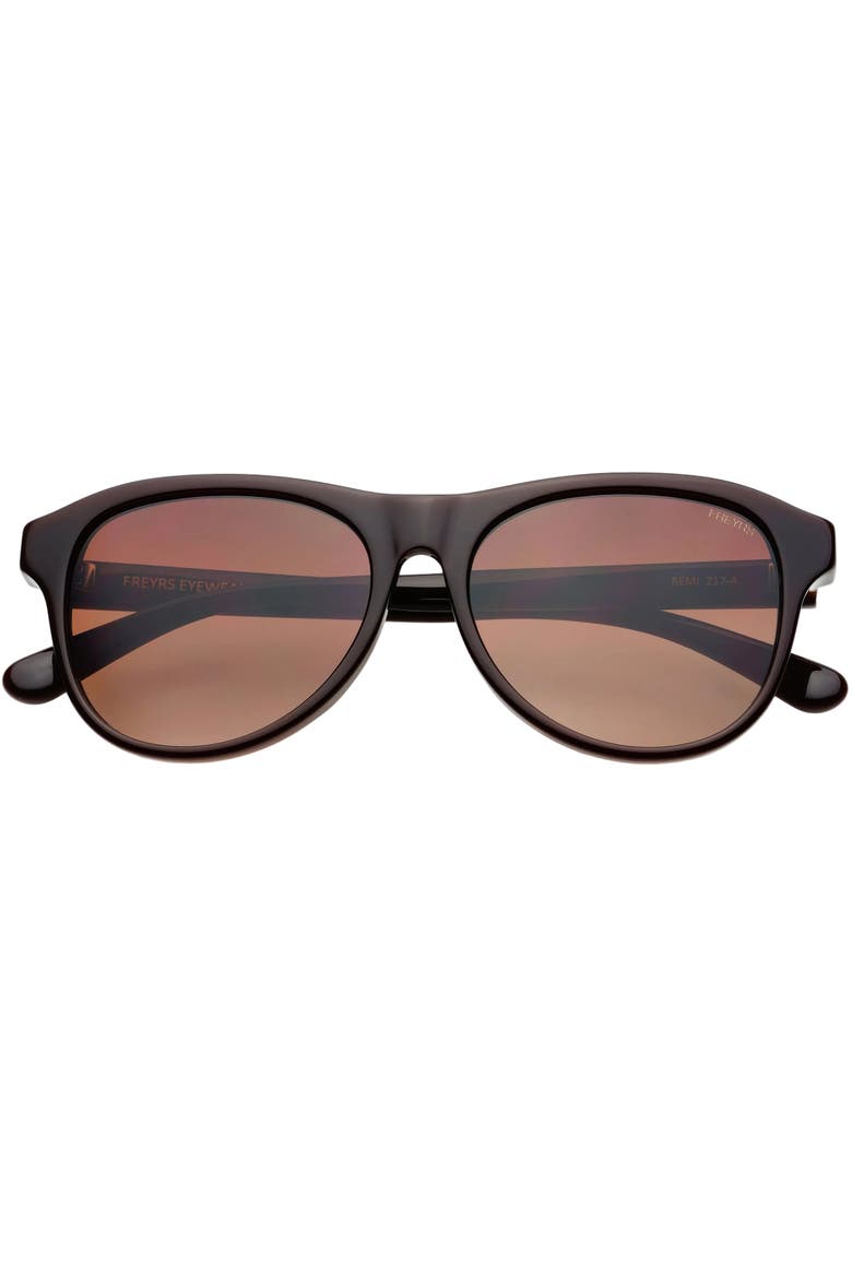 Remi Unisex Sunglasses, Main, color, Chocolate Brown