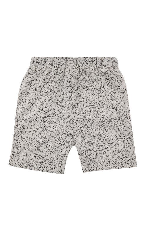 Turtledove London Kids Organic Cotton Multicolor Speckled Bear Print Shorts In Gray