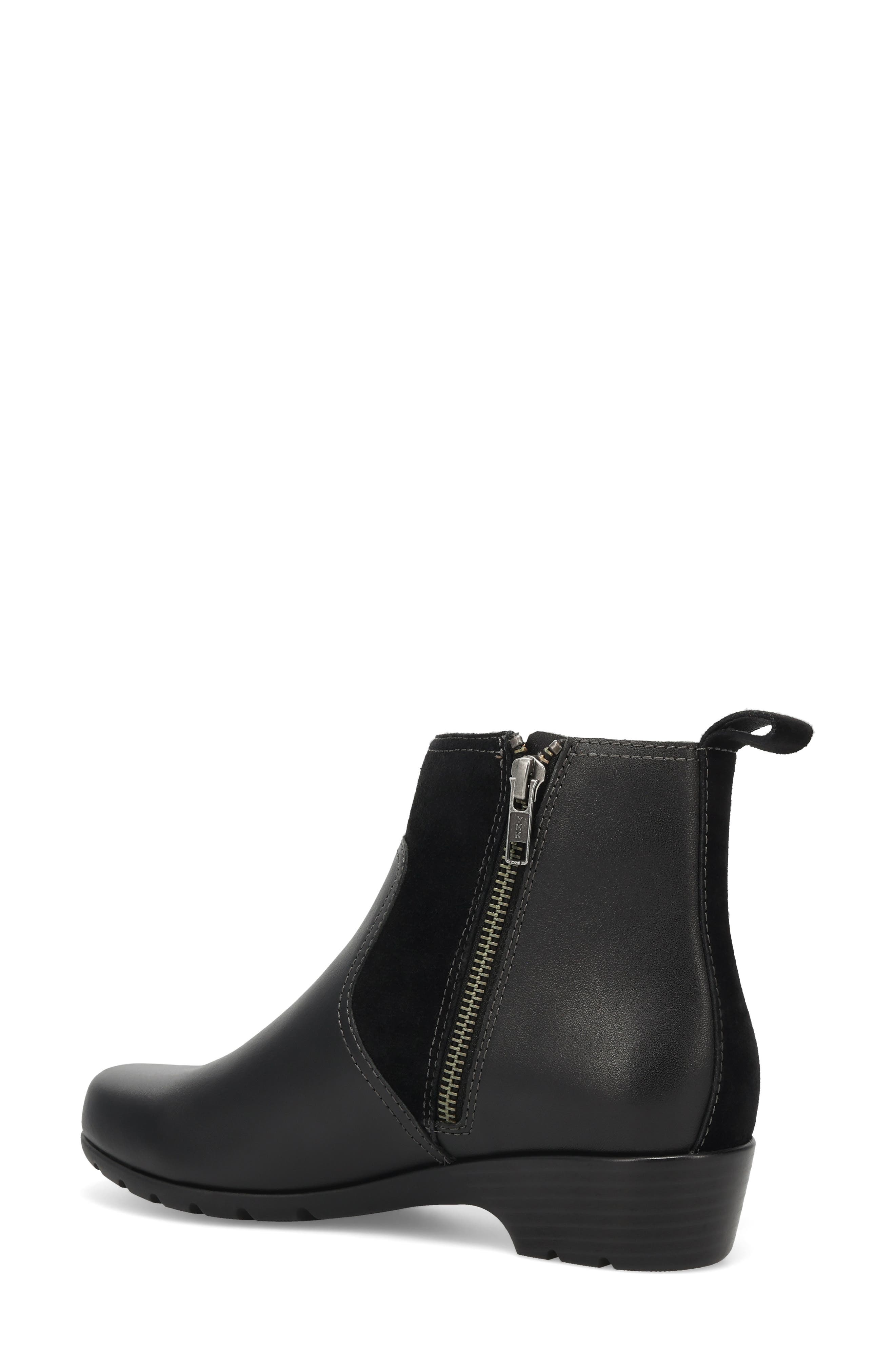 Edition Leather Bootie, Alternate, color, BLACK/ BLACK SUEDE