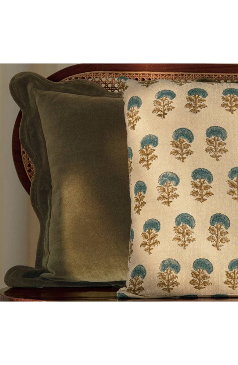Mela Artisans Scallop Velvet Pillow - Cover Only, Alternate, color,