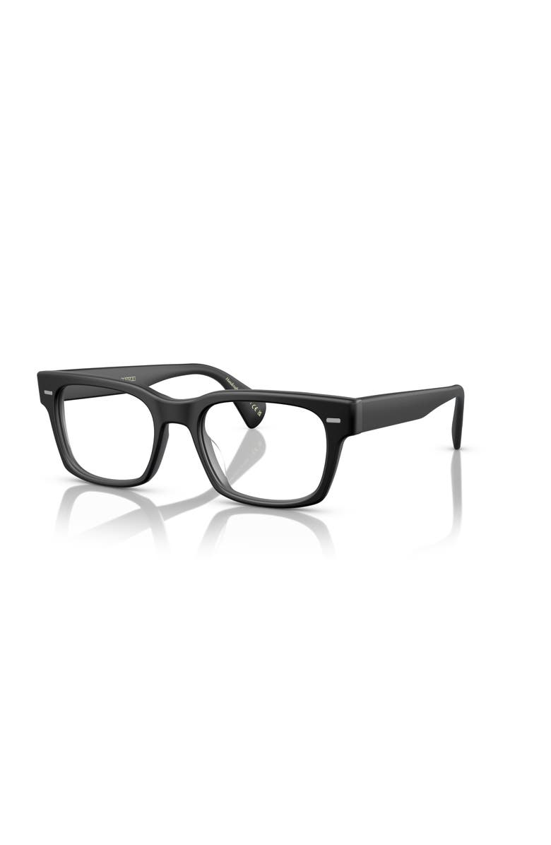 Oliver Peoples 51mm Square optical glasses, Main, color, Black