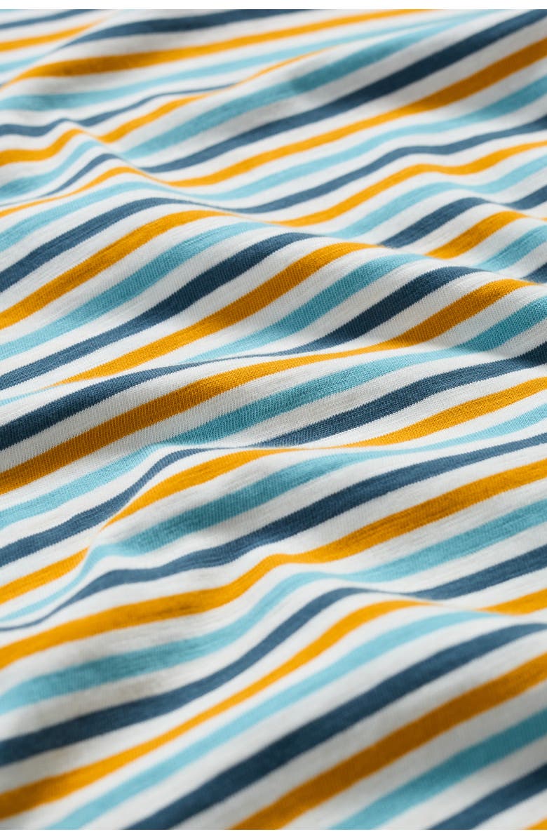 Seasalt Cornwall Copseland Stripe Organic Cotton T-Shirt, Alternate, color, Pellitras Tumeric