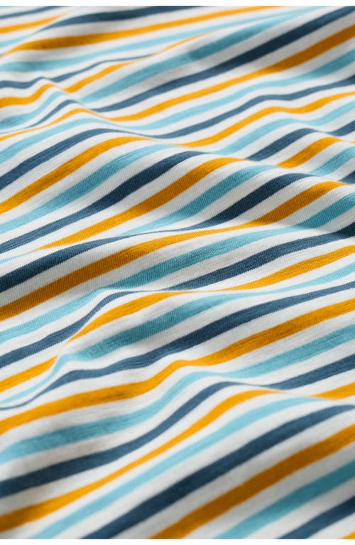 Seasalt Cornwall Copseland Stripe Organic Cotton T-shirt In Pellitras Tumeric