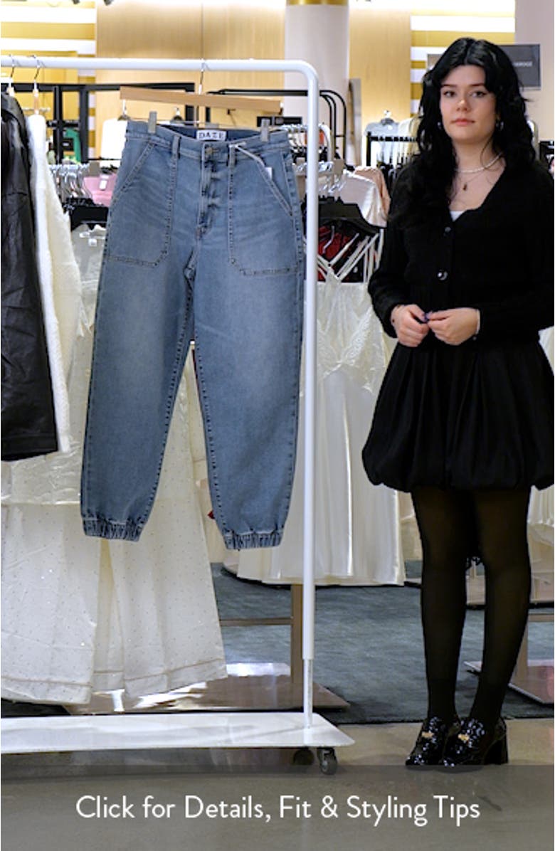 The Champ High Waist Denim Joggers, sales video thumbnail