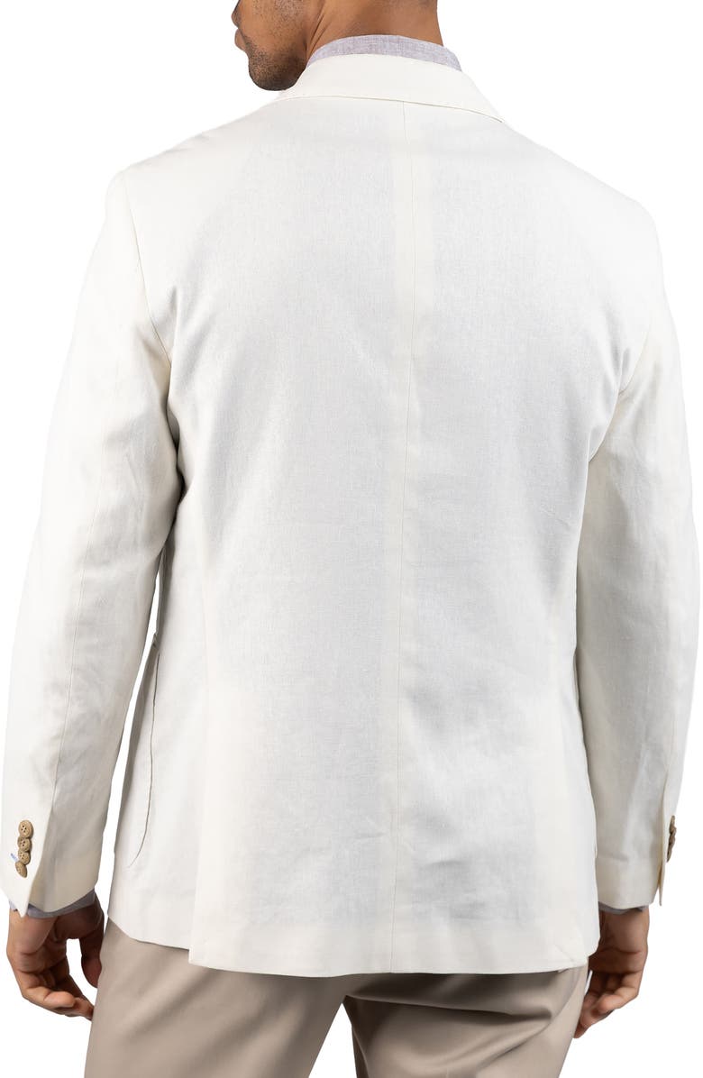TailorByrd Textured Linen Blend Sport Coat, Alternate, color, Ecru