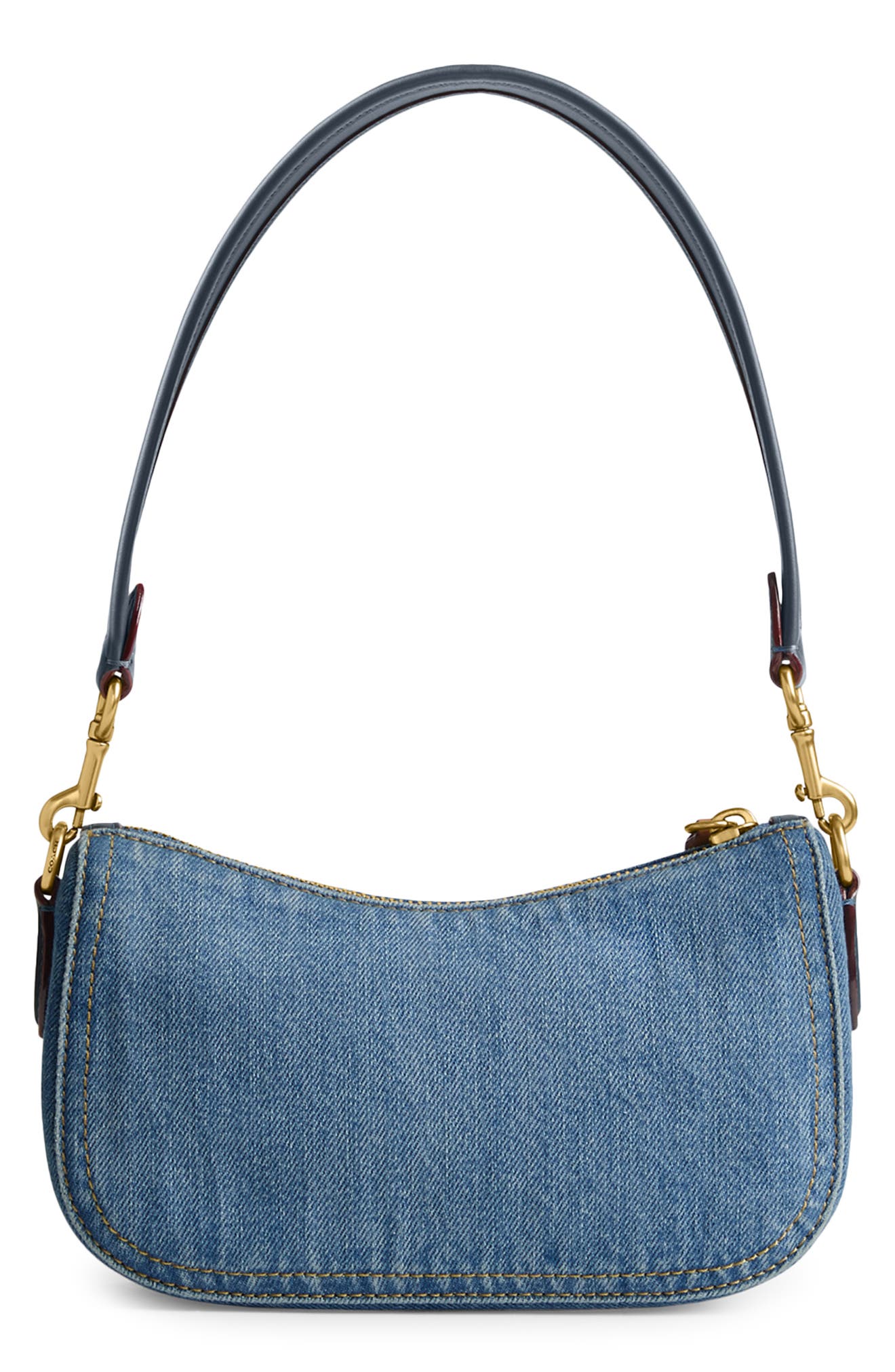 COACH Denim Shoulder Bag, Alternate, color, 