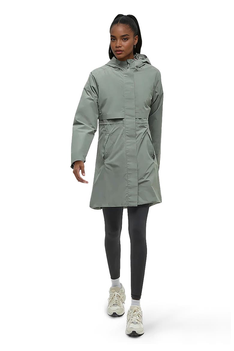 Nimbus Long Rain Jacket, Alternate, color, Agave Green