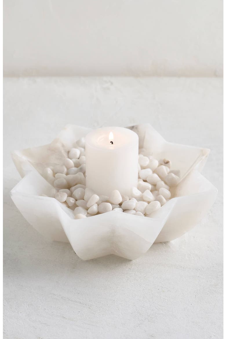 Tara Alabaster Bowl Medium, Main, color, Natural