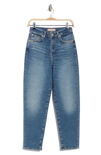 7 For All Mankind Malia Low Rise Tapered Leg Jeans In Panorama