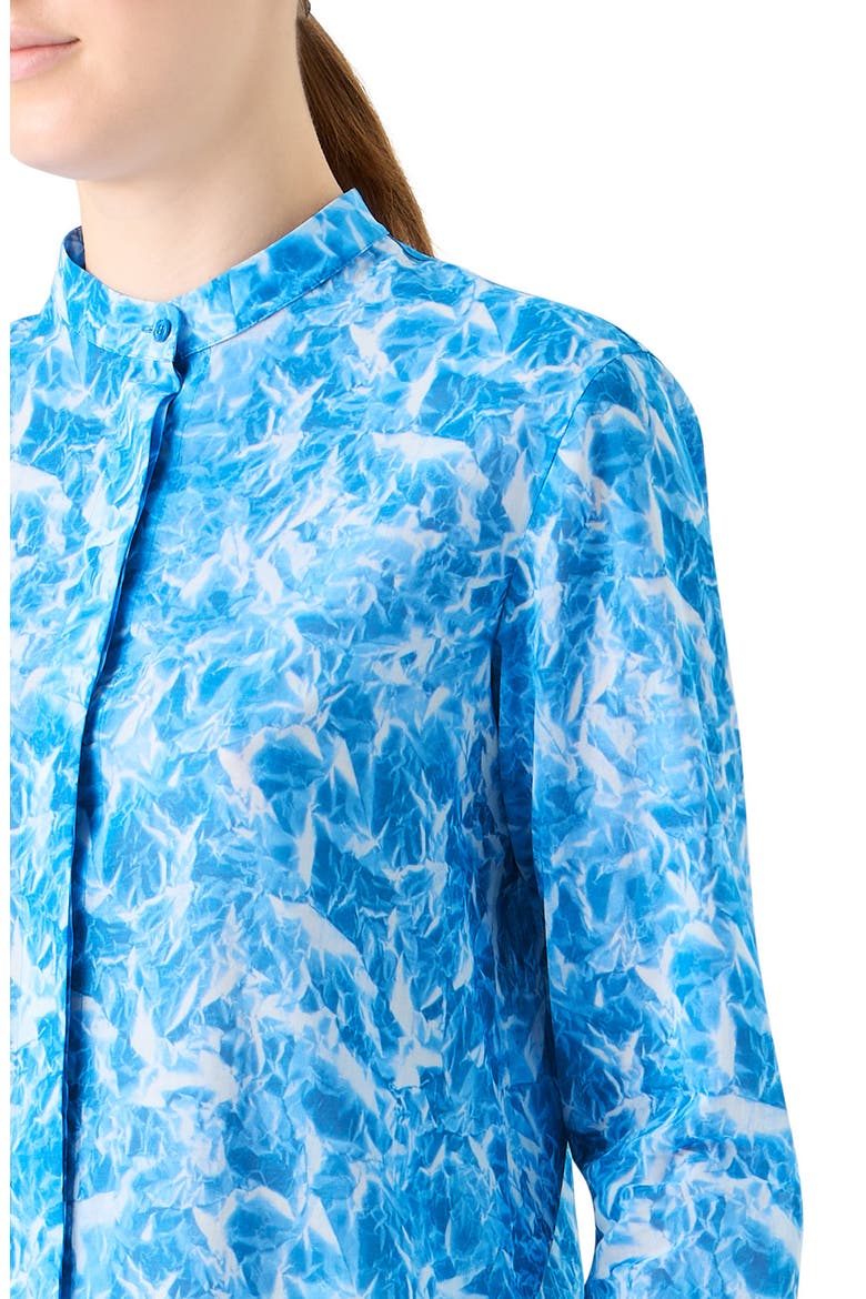 Whitecaps Cotton Voile Button-Up Shirt, Alternate, color, TWILIGHT-ECRU