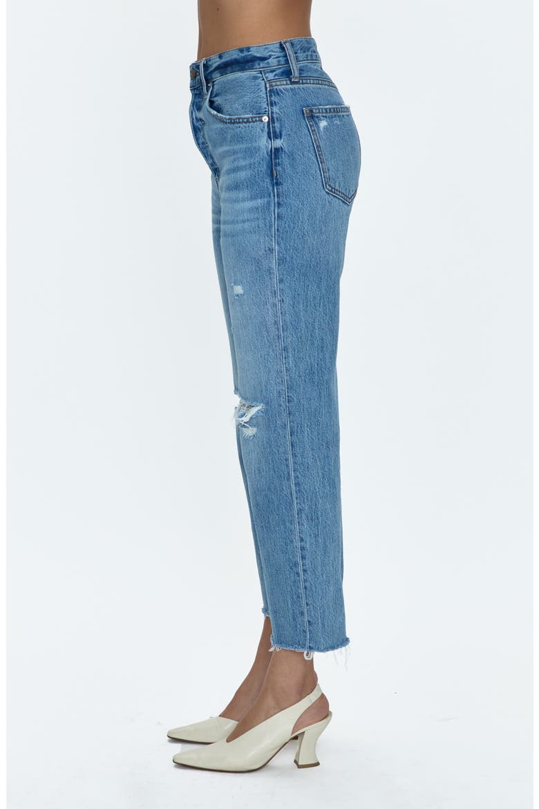 Cassie High Waist Crop Jeans, Alternate, color, BUSHWICK DISTRESSED
