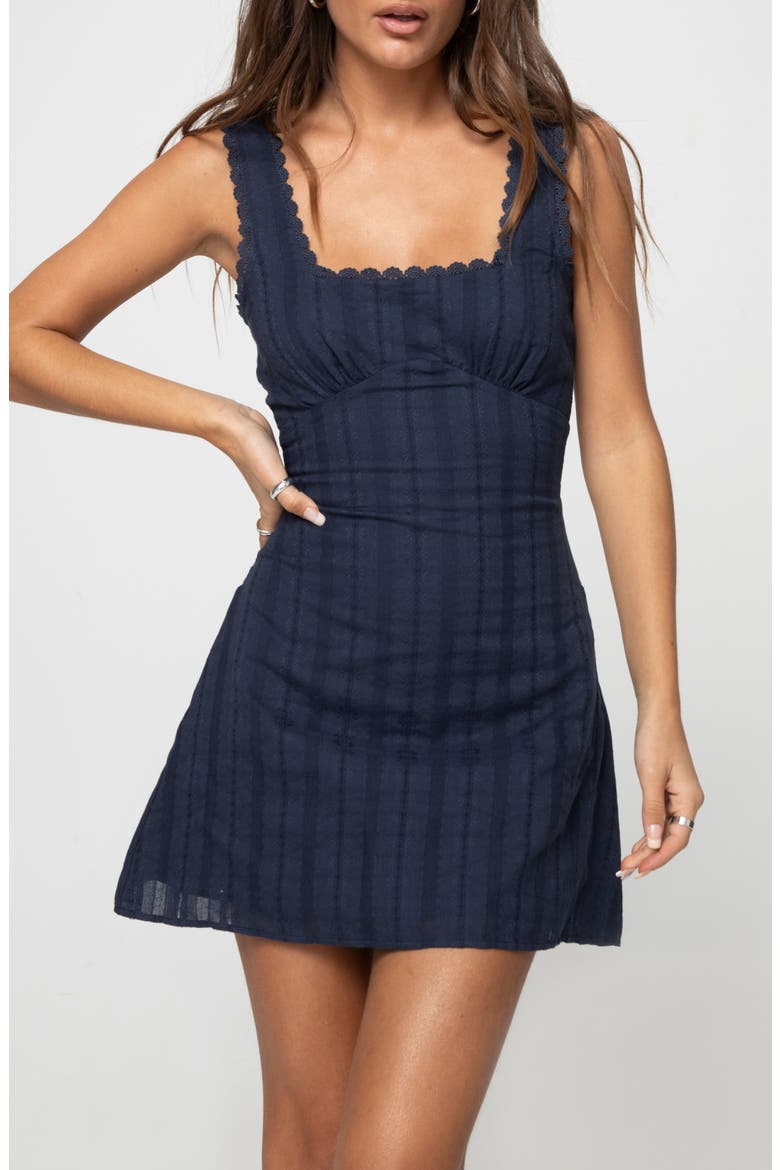 Dasha Fit & Flare Minidress, Alternate, color, NAVY