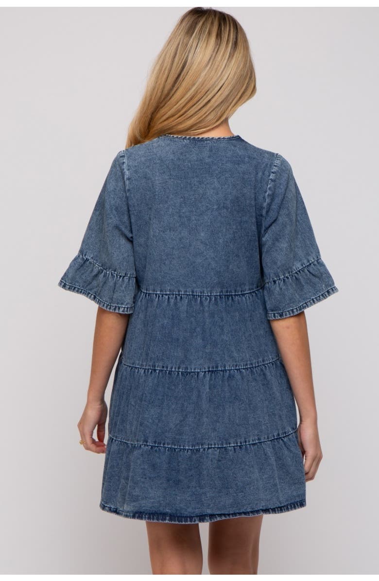 PinkBlush Vintage Wash Tiered Dress, Alternate, color, 