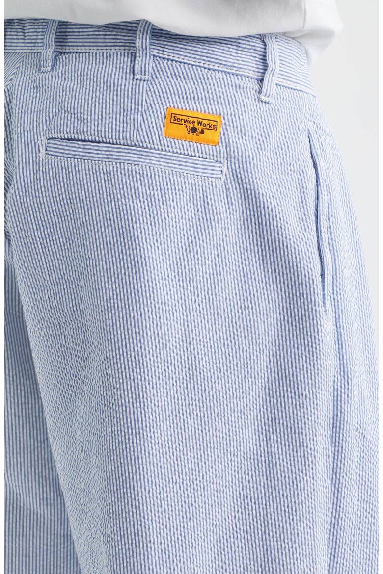 Part Timer Organic Cotton Seersucker Pants, Alternate, color, NAVY STRIPE