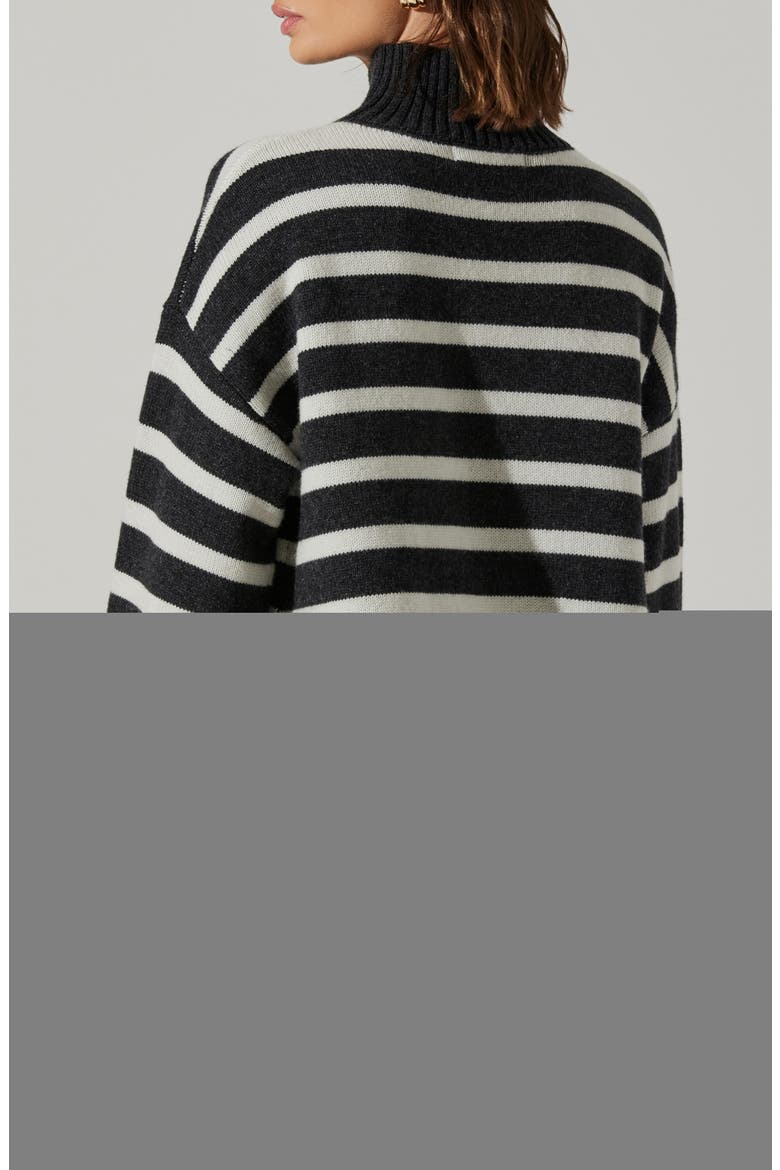 Sophea Stripe Sweater, Alternate, color, CHARCOAL CREAM