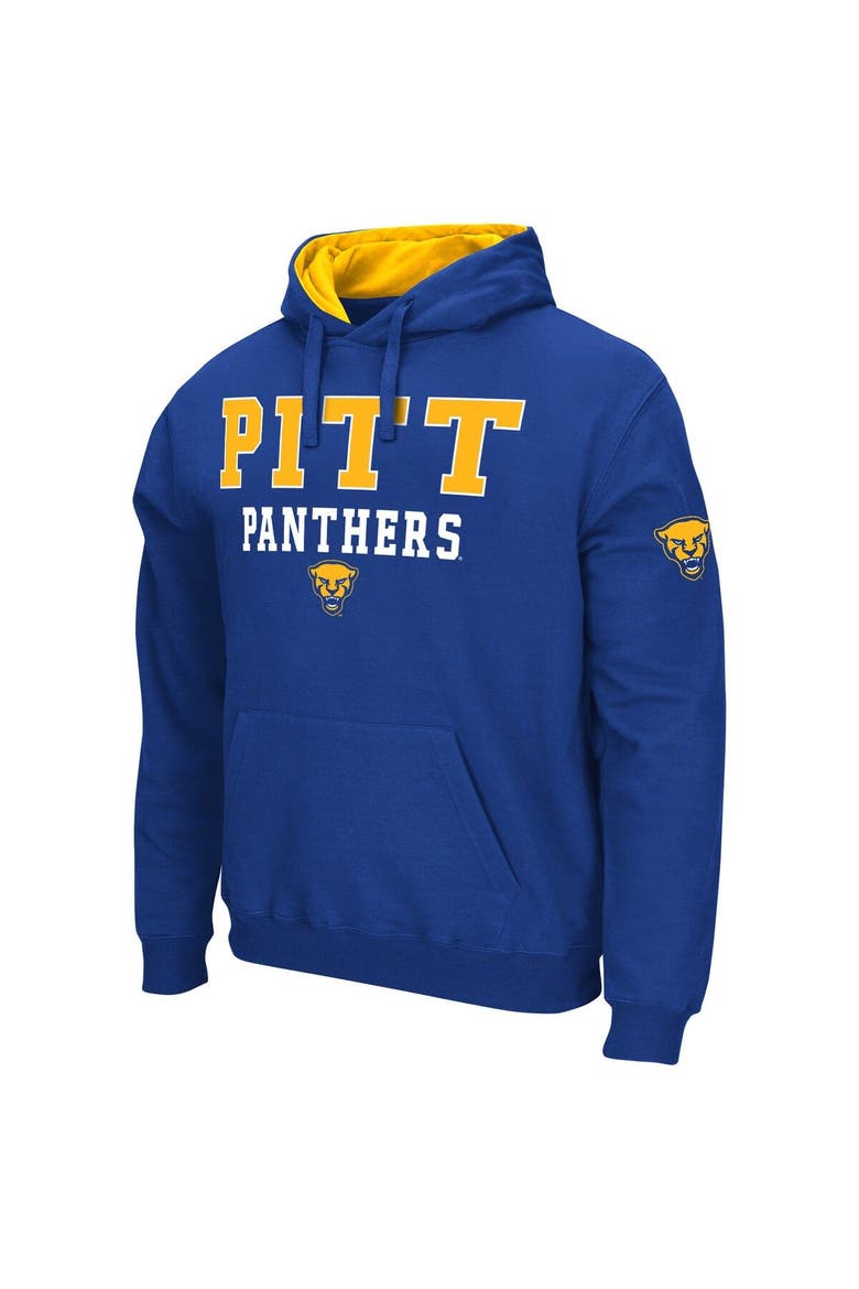 Men's Colosseum Royal Pitt Panthers Sunrise Pullover Hoodie, Alternate, color, Royal