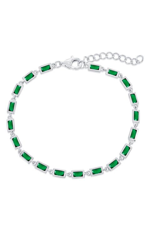 Bezel Cubic Zirconia Bracelet