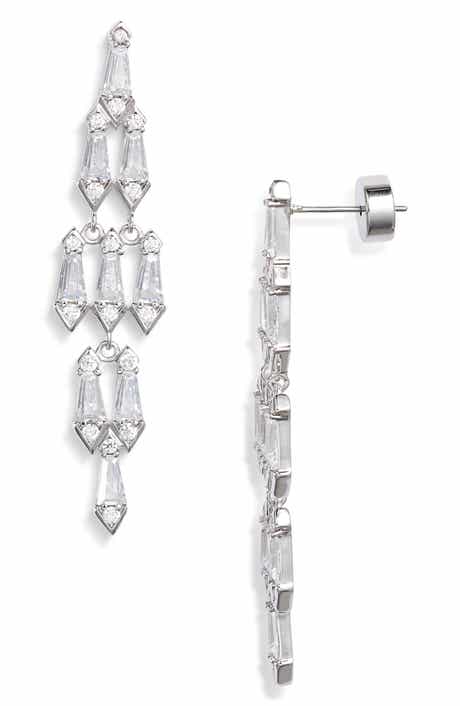 Nordstrom Kite Cubic Zirconia Chandelier Drop Earrings