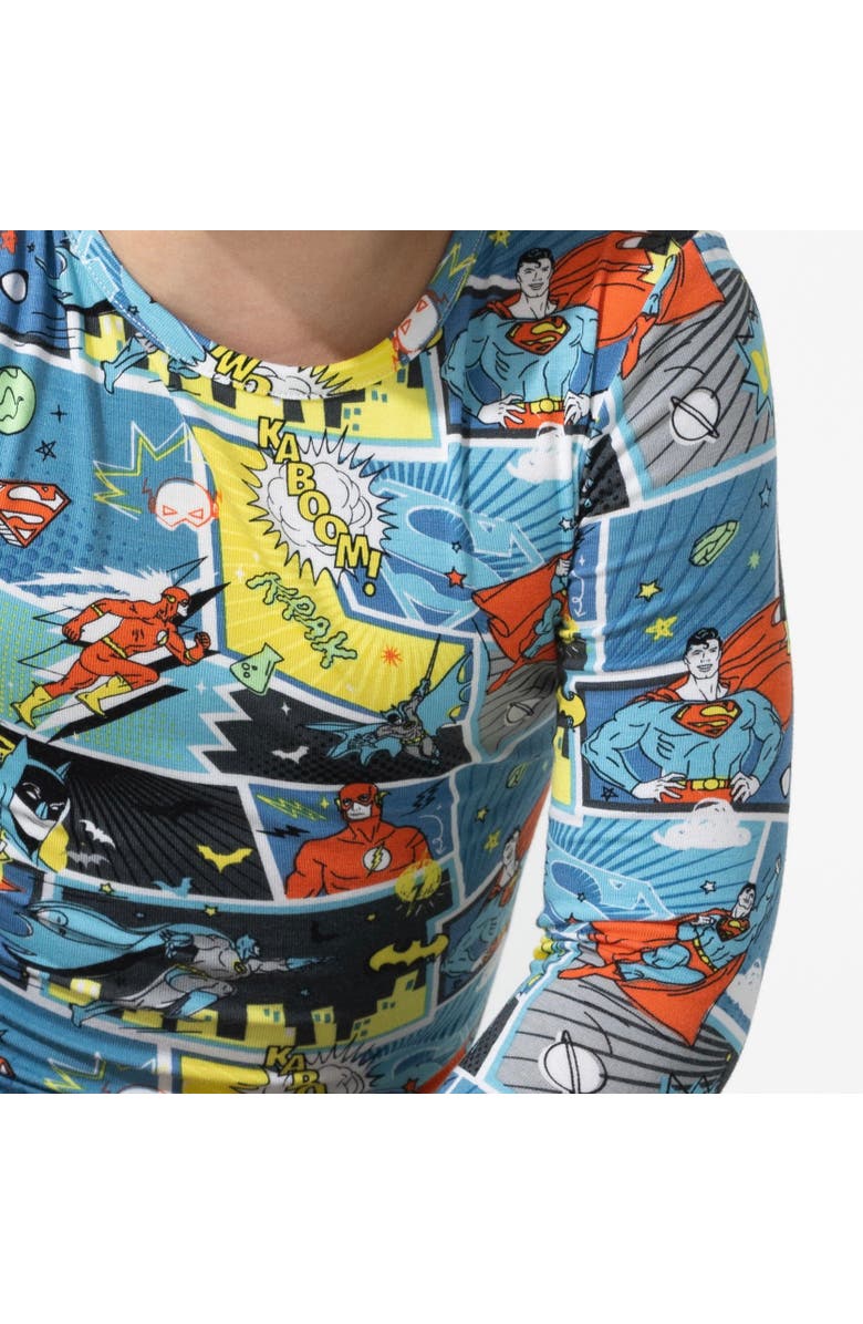 Bellabu Bear Kids' Justice League Hero Set of 2 Piece Pajamas, Alternate, color, Justice League Hero