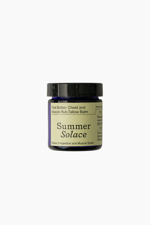 Shop Summer Solace Tallow Feel Better Chest And Muscle Rub Balm In Dark Blue