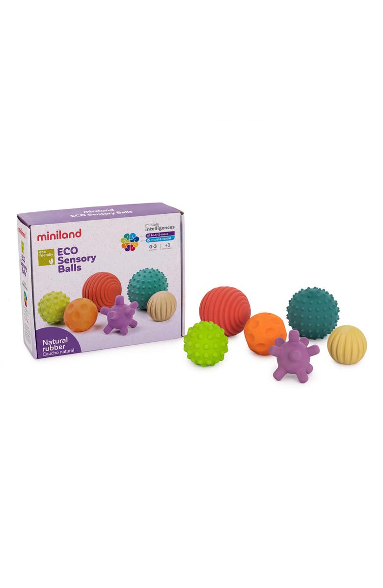 Miniland ECO Sensory Balls - 6 Piece Set, Main, color, Multi