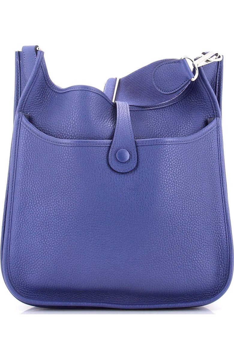 Pre-Owned Hermes Evelyne Bag Gen III Clemence PM, Alternate, color, Bleu Brighton