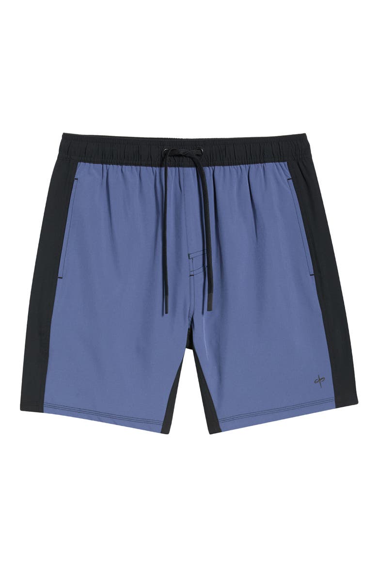 Tempo Wordmark Performance Drawstring Shorts, Alternate, color, BLUE