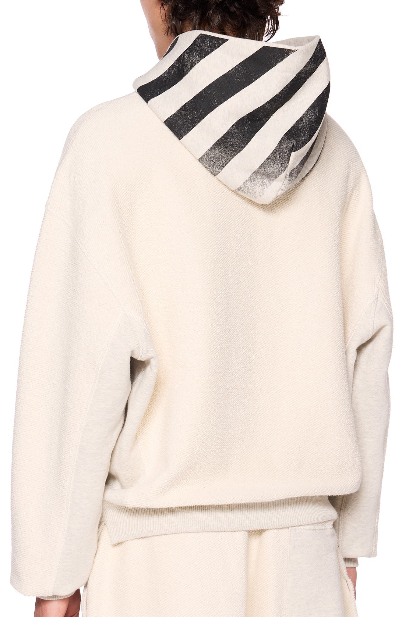 L/AB C/O OFF-WHITE Diagonal Stripe Hoodie (Men) | Nordstrom