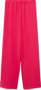 MANGO Textured Flowy Pants