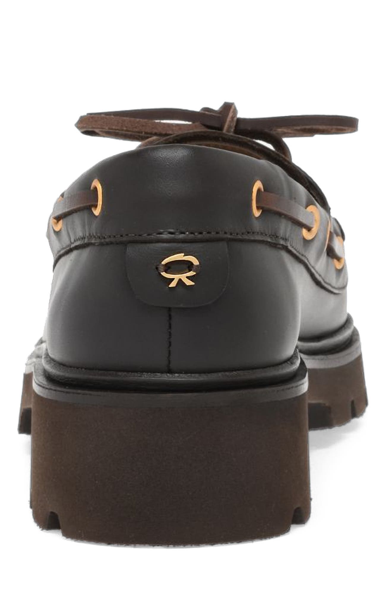 Gianvito Rossi Olonne Boat Shoes, Alternate, color, Brown Calf