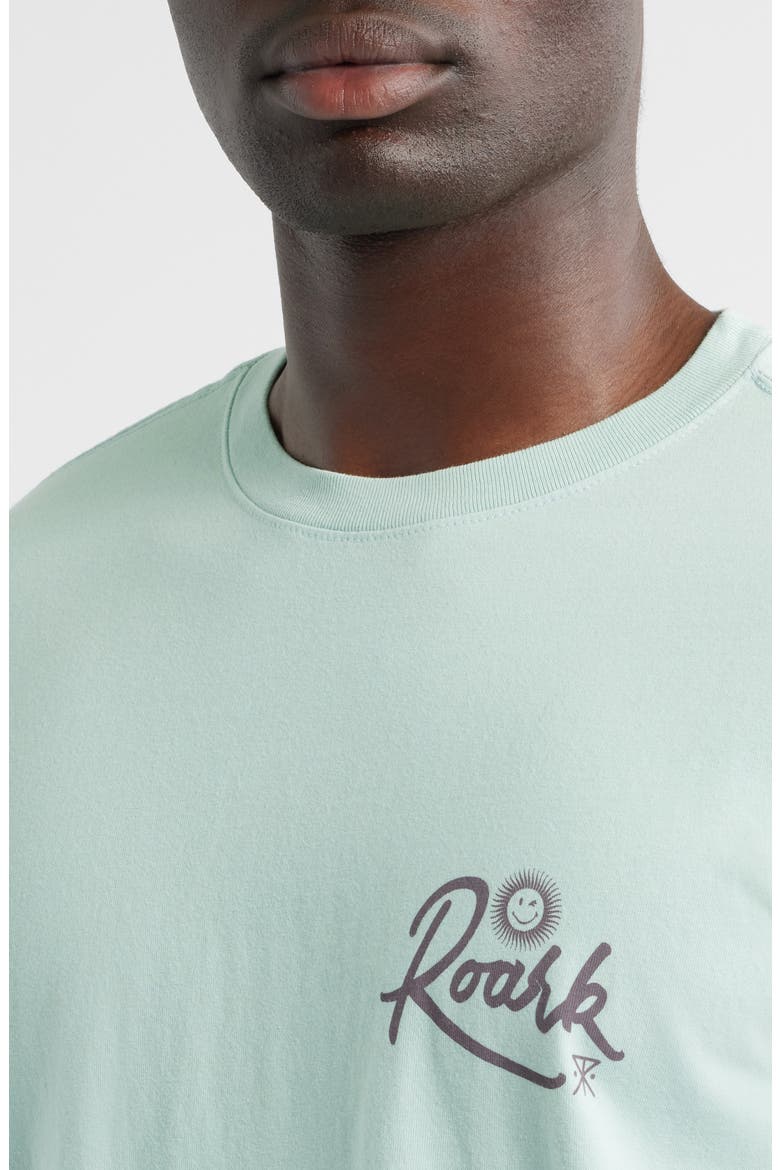Palm Gorge Graphic T-Shirt, Alternate, color, HARBOR