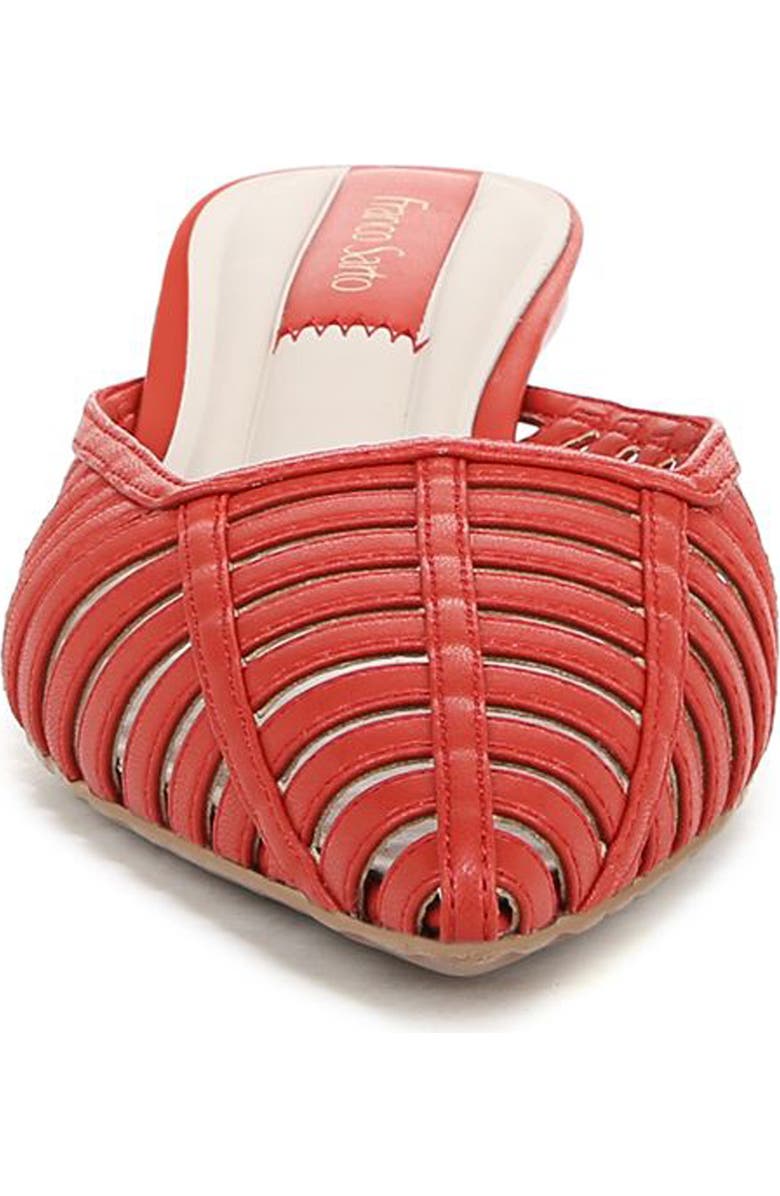 Franco Sarto Marline Pointed Toe Kitten Heel Pump, Alternate, color, Red