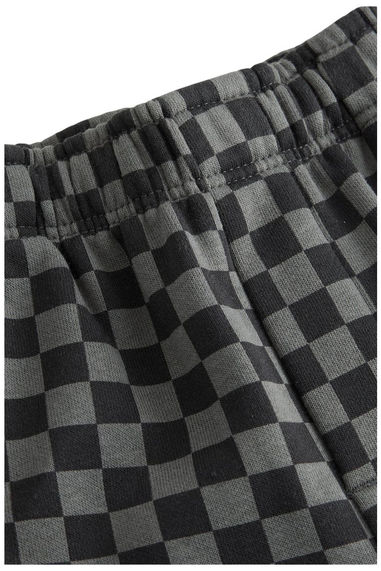 Kids' Check Jersey Sweatpants, Alternate, color, BLACK