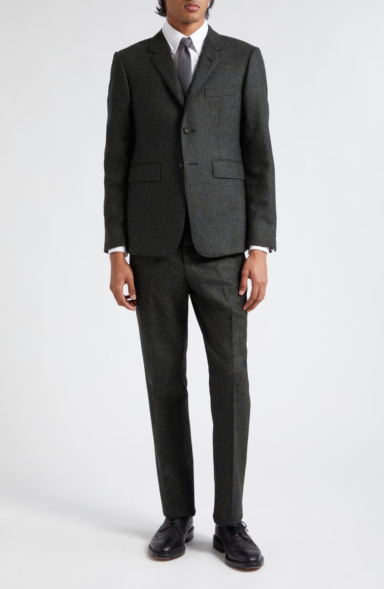 Thom Browne Cotton Button-Down Shirt, Alternate, color, White